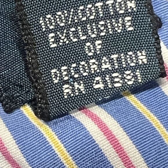 VTG Ralph Lauren Shirt Mens Medium Classic Fit Blue Pink Striped LS Button Down - Picture 7 of 14